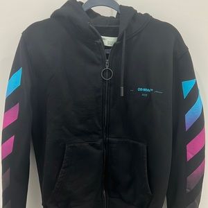 Off-White Black/Multi - zip hoodie